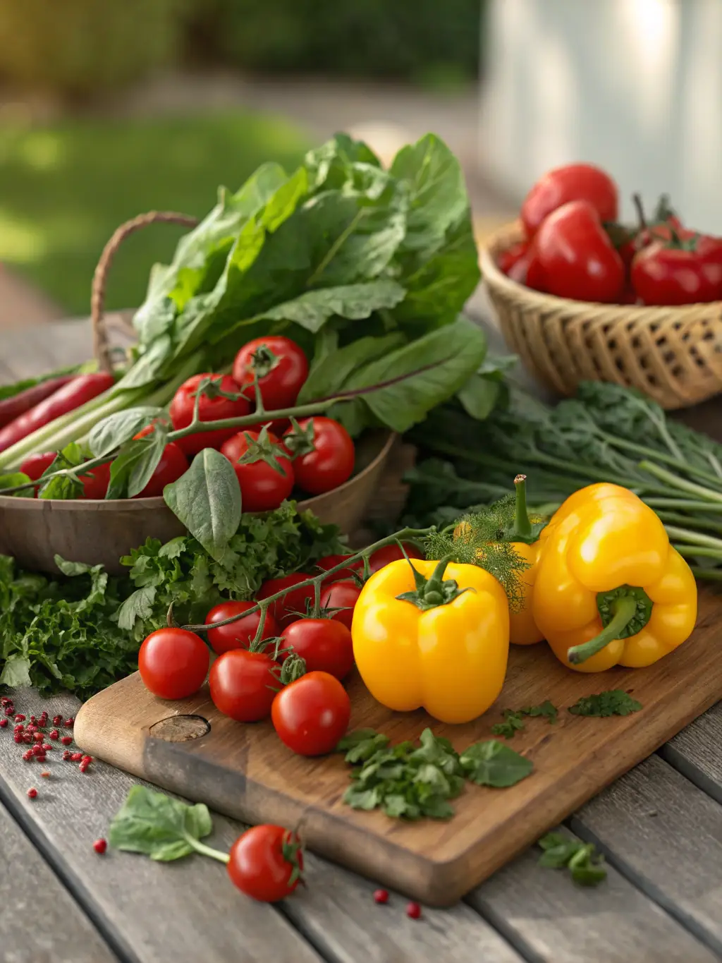 A visually appealing image of assorted fresh fruits, including citrus fruits, berries, and tropical fruits, displayed in a way that emphasizes their vibrant colors and textures. The image should convey the idea of freshness and natural sweetness, perfect for the 'Fresh Fruits' category.